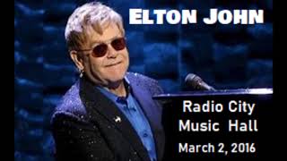 Elton John, Radio City Music Hall, New York, NY, March 2, 2016