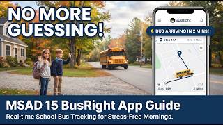 Say Goodbye to Bus Stop Stress: MSAD 15 Introduces the BusRight App for GNG Families! screenshot 3
