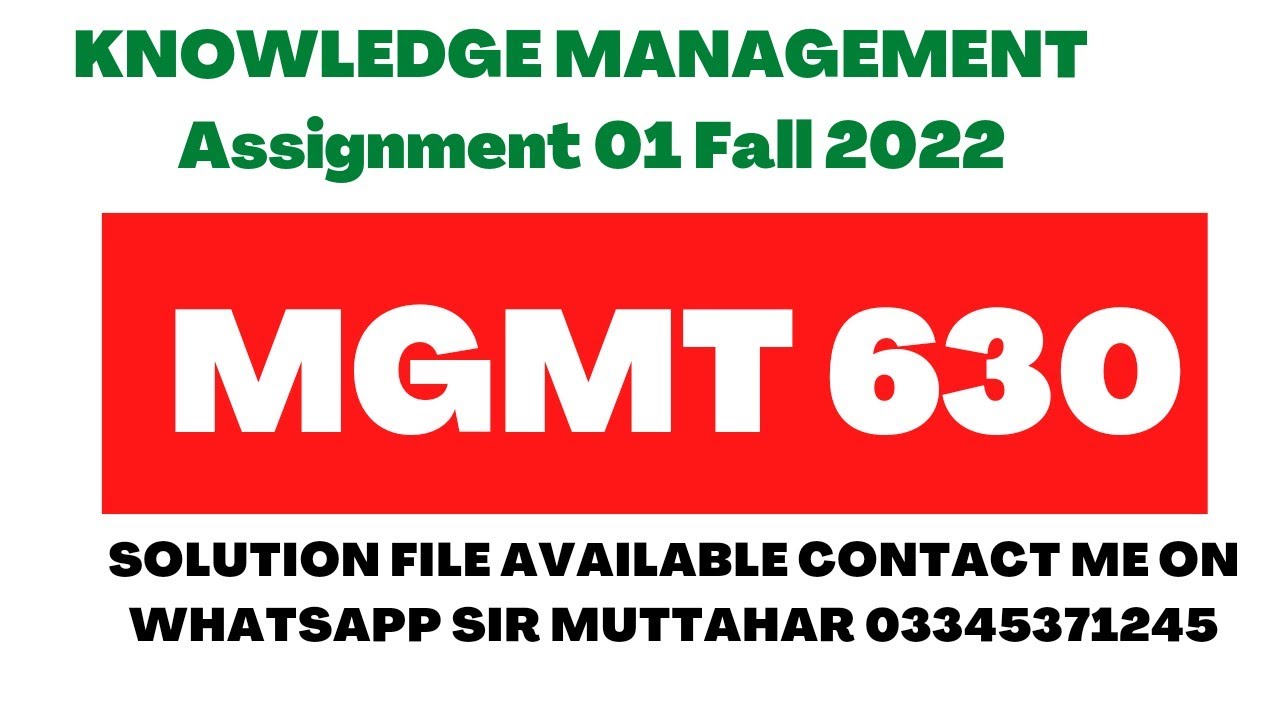 mgmt 630 final term papers