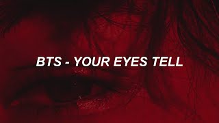 BTS (방탄소년단) 'Your Eyes Tell' Easy Lyrics