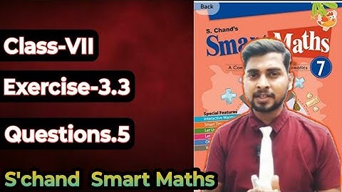 Chapter-3 Data Handling  || Exercise-3.3 || S