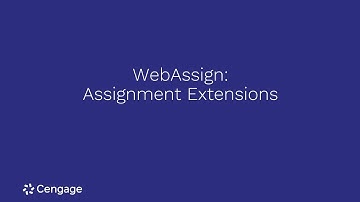 WebAssign: Set Assignment Extensions
