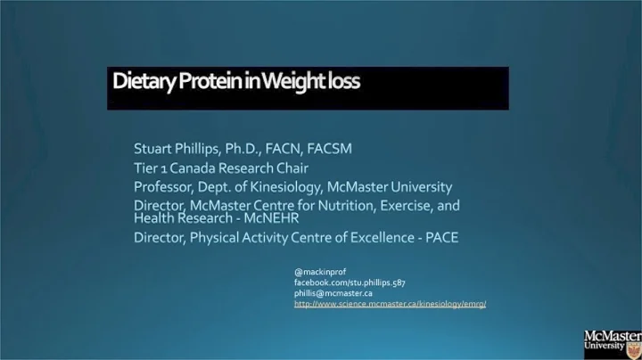Dietary Protein in Weight Loss: Advantage Protein ...