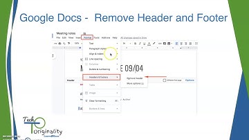 Google Docs New Feature -  Remove Header and Footer
