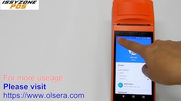 ISSYZONEPOS How to connect IPDA020 IPDA032 IPDA033 Olsera Android APP sunmi V1 V1s P1