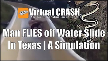 Man flies Off Water Slide | A Virtual CRASH Simulation