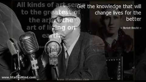 Bertolt Brecht quotes