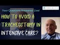 Your Questions Answered Live: Avoiding A Tracheostomy In ICU