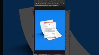 Photoshop Letterhead Mockup Trick 🔥 | Easy 3D Effect #photoshop #dzyne #adobephoto #mockup