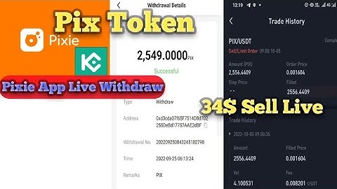 Pixie Live 34$ Withdraw in metamask  and Kucoin Exchange I pix token withdraw | pixie wallet airdrop