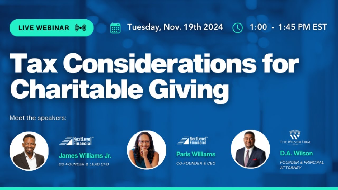 Small Business Tax Considerations for Charitable Giving