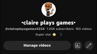 Thank you yall for 1.05k subscribers!!!