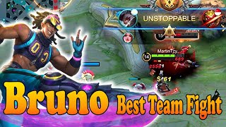 Kdeb Game Bruno Best Team Fight Gameplay Mobile Legends 2021