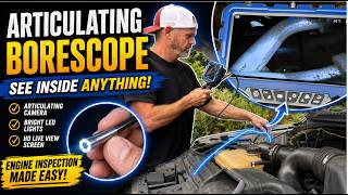 DIY How to Use and Operate an Articulating Borescope/Endoscope Camera With Light