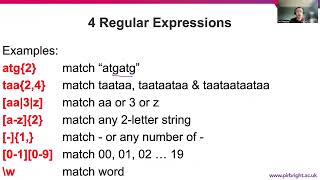 B06 Using Python Packages 3 Regular Expressions