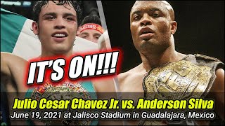 Anderson Silva To Face Julio Cesar Chavez Jr In Boxing Silva Vs Chavez Jr Fightnoose Youtube