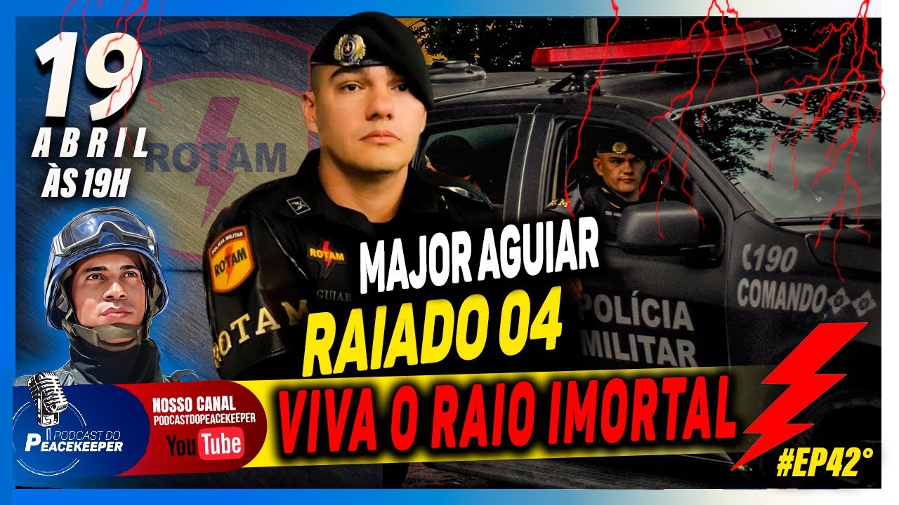 Major Aguiar de ROTAM - GO no Podcast do Peacekeeper 