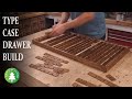 Making a Type Case Letterpress Drawer out of SCRAP WOOD.