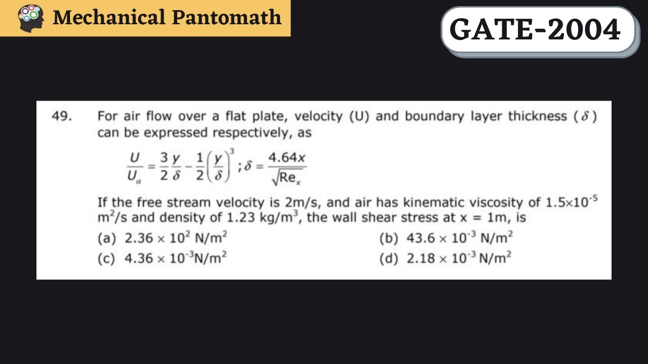 Q-49 | GATE Mechanical-2004 Solved Paper | GATE Mechanical Previous Year Question Solution