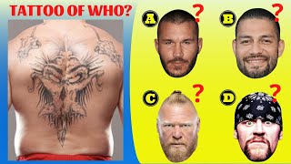 Can you guess the "COOLEST TATTOOED" Superstars in WWE?