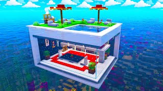 Minecraft Underwater Modern House How To Build An Underwater Modern House Tutorial
