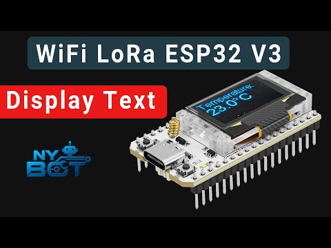How to display text on Heltec WiFi LoRa 32 V3 with OLED