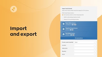 How to Import and Export in inFlow