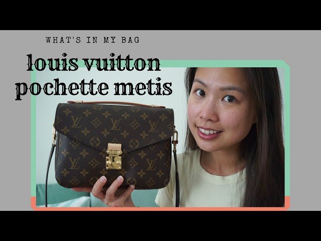 What's in my bag! Louis Vuitton Pochette Métis Tourterelle (Turtledove) -  review and how I got it! 