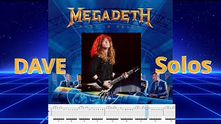 Megadeth Rust In Peace All Dave Mustaine Guitar Solos (With TAB)