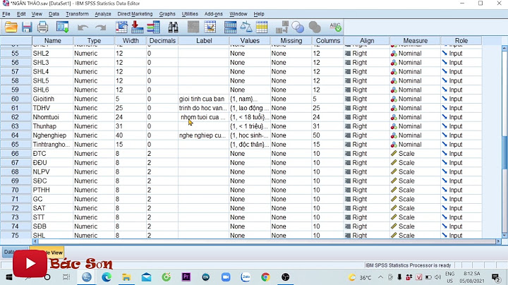 Cách dùng transform trong spss mã hóa biến giớu tính năm 2024