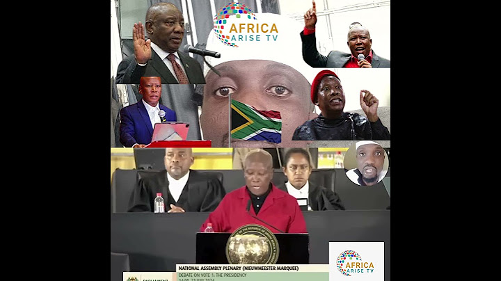 EFF Leader Julius Malema hit back at South Africa president Cyril Ramaphosa in Parliament.