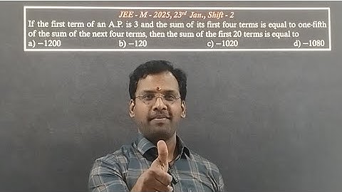 🎯JEE Main 2025 PYQ🚀 |Sum of A.P. |Dr. Vipin Jaiswal