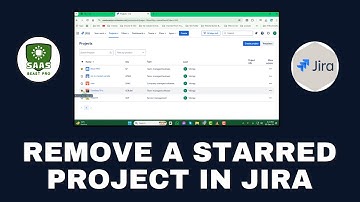 How to Remove a Starred Project in Jira