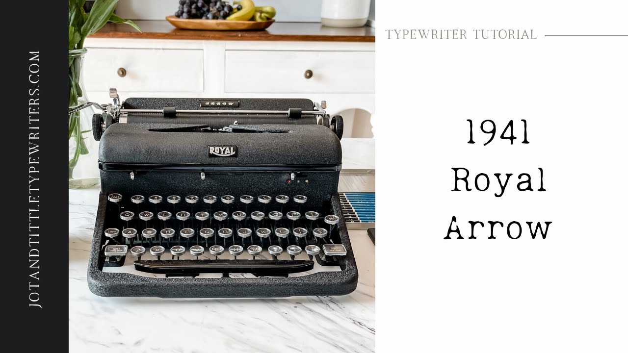 Typewriter Tutorial for A 1941 Royal Arrow - YouTube