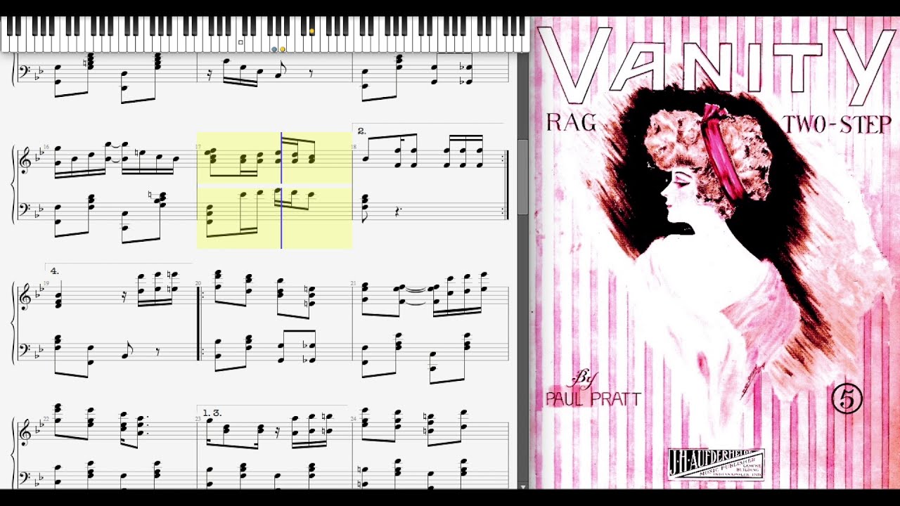 Vanity Rag by Paul Pratt (1909, Ragtime piano)