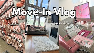 MOVE IN VLOG| SETTING UP MY HOME OFFICE | DECORATING APARTMENT| SHOPPING