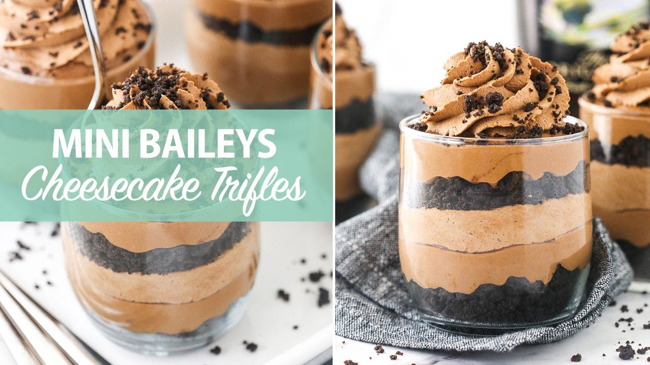 Mini Baileys Chocolate Cheesecake Trifles YouTube