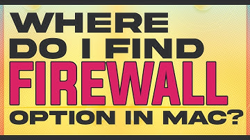 How to turn on firewall on MAC?