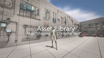 "Shipping Container Yard." Asset Library. Video Game Environment Design. (UE5)
