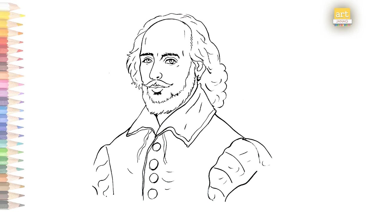 How to Draw William Shakespeare Easy  YouTube