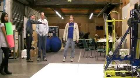 Beachbot tracking the vision target for Lunacy