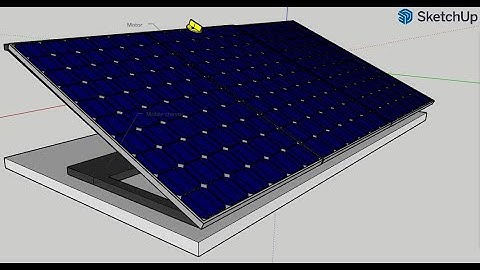 3D Model of solar tracker project.