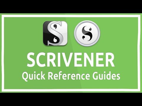 Scrivener | Quick Reference Guides or Cheat Sheets