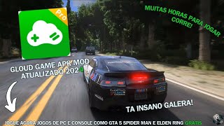 SAIU! CLOUD GAMES APK MOD ATUALIZADO 2026 COM TEMPO ILIMITADO PARA JOGAR E SEM FILA + MOEDAS screenshot 2