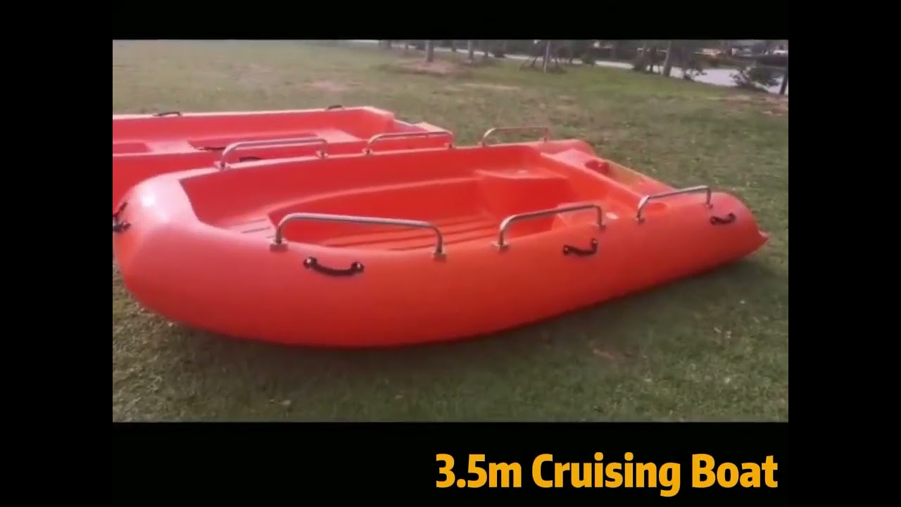 Polyethylene Rigid Hull PE Plastic Cruising Boat, PE Boat, Rescue Boat