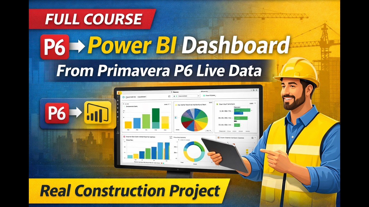 Complete Power BI Course Using Primavera P6 Live Data | Data analytics ...