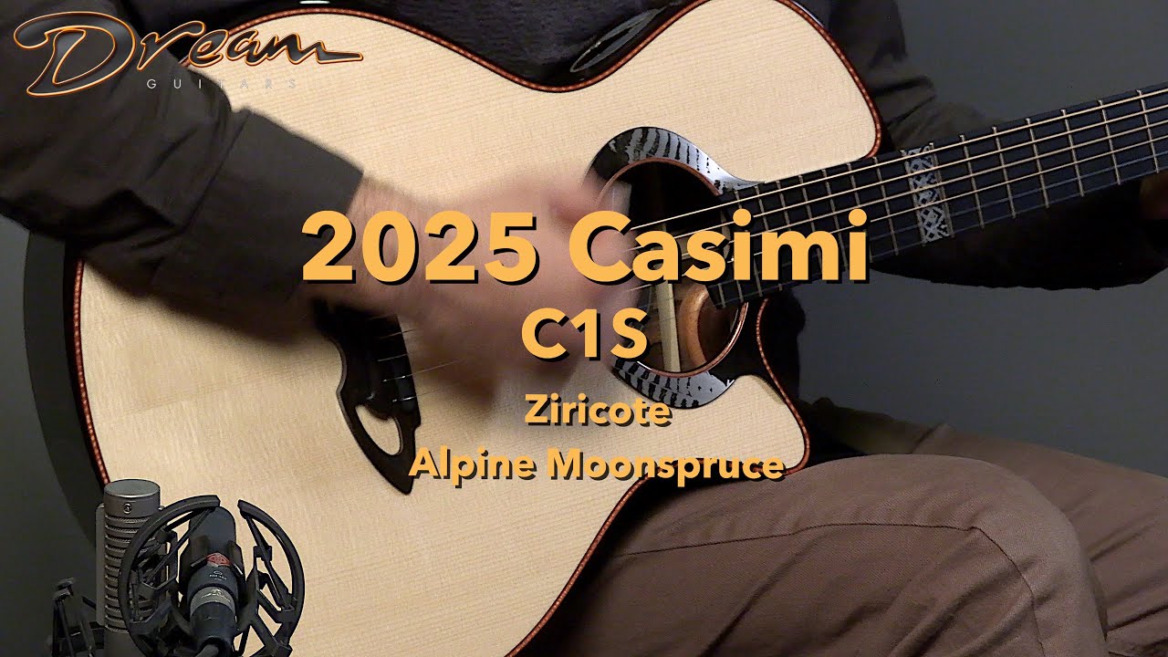 Dream Guitars - 2025 Casimi C1S, Ziricote & Alpine Moonspruce 