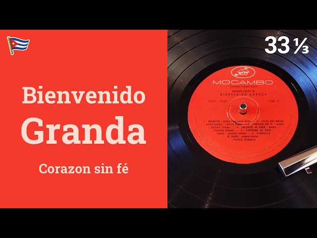 Disco de Vinil - BIENVENIDO GRANDA canta ANGUSTIA y otr