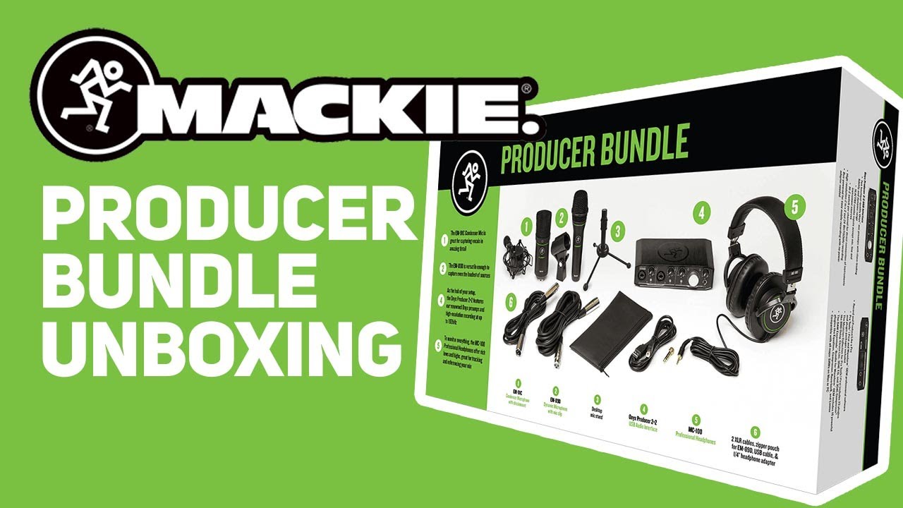 Mackie Producer Bundle Unboxing - Home Studio - YouTube