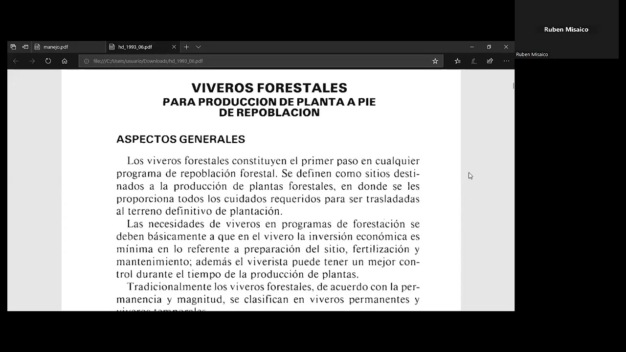 📚𝗖𝗨𝗥𝗦𝗢 𝗘𝗦𝗣𝗘𝗖𝗜𝗔𝗟𝗜𝗭𝗔𝗗𝗢:DISEÑO, INSTALACION Y MANEJO DE VIVEROS FORESTALES Y PRODUCCION DE PLANTONES 📚